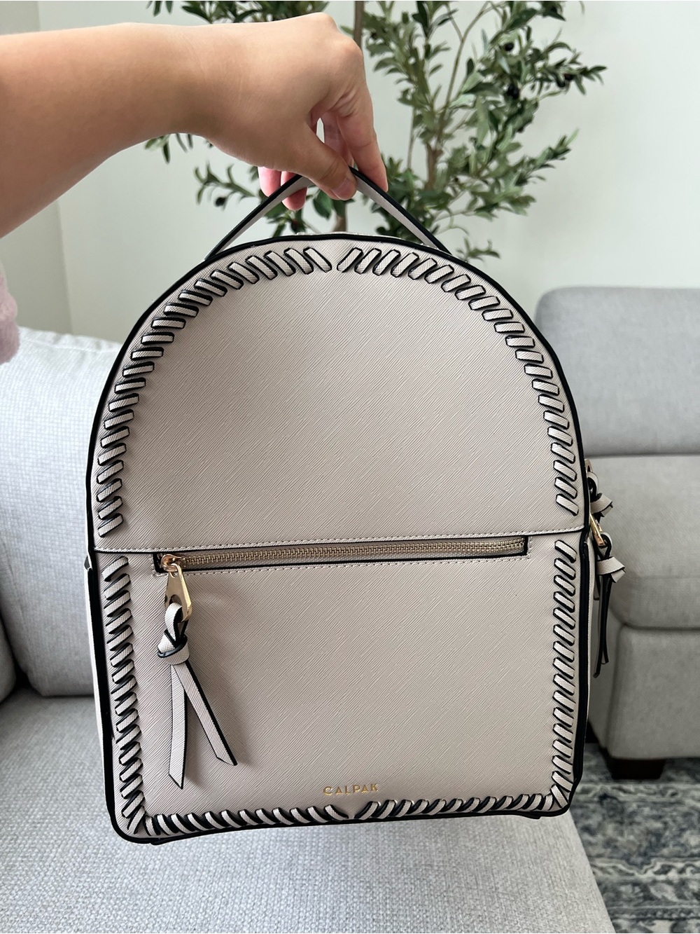Calpak Taupe Women's Backpack